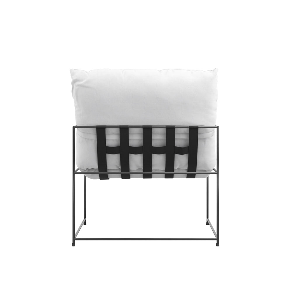 Brook Chalk White Cushioned Armchair